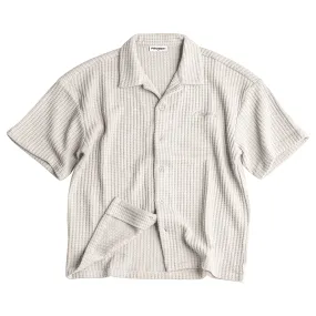 Textured Waffle Shirt - Off White