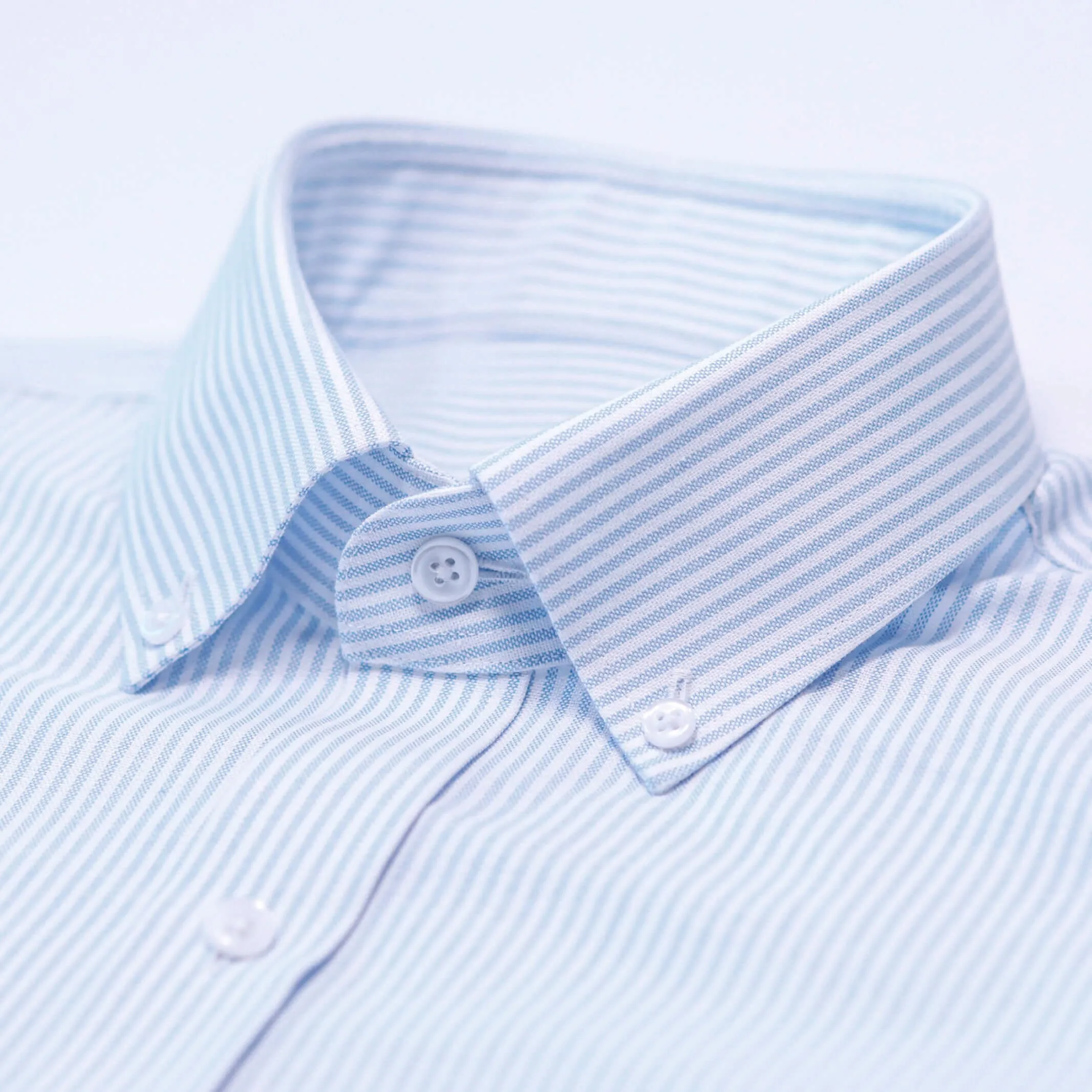 The Light Blue Mayfield Oxford Stripe Custom Shirt