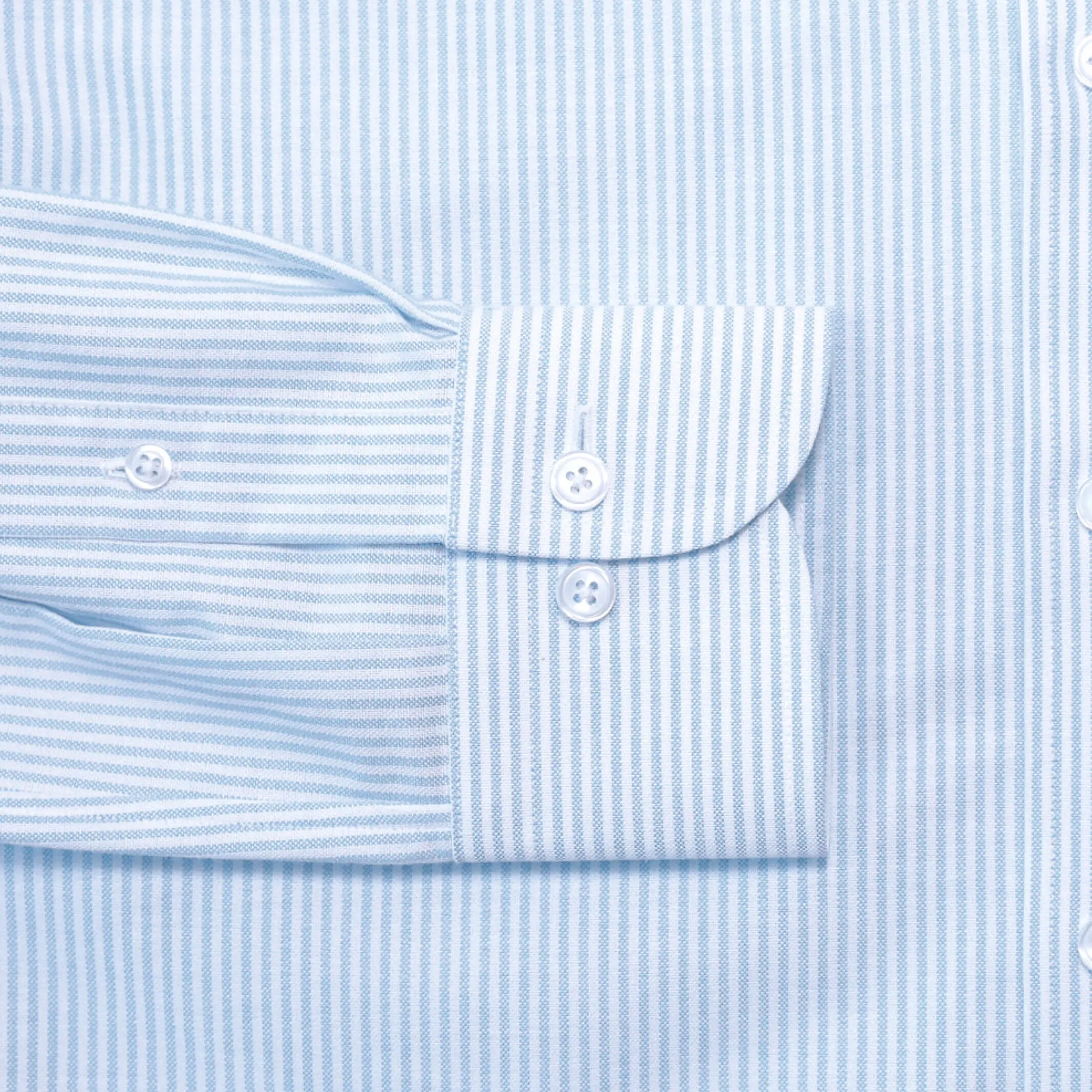 The Light Blue Mayfield Oxford Stripe Custom Shirt