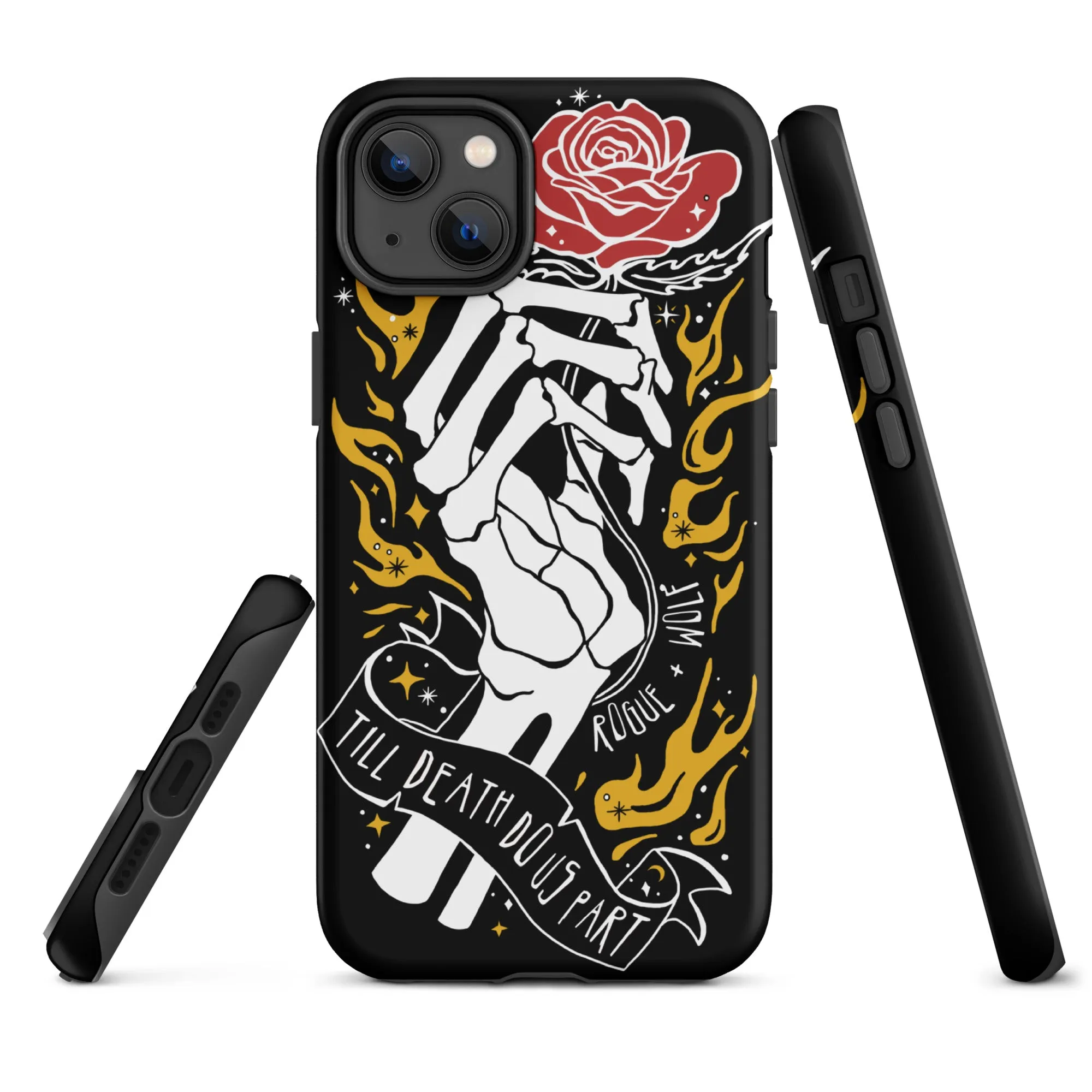 'Till Death Do Us Part’ Tough Phone Case for iPhone - Shockproof Witchy Goth Anti-scratch Cover