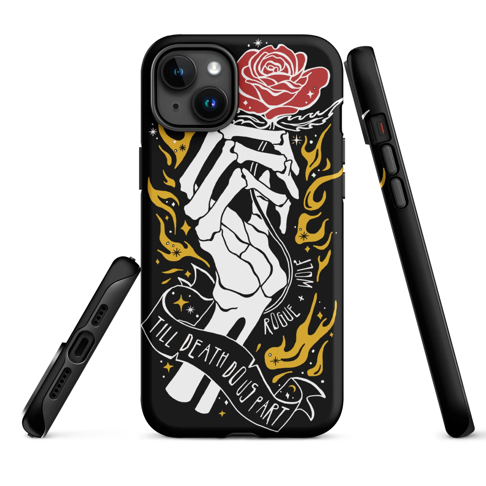 'Till Death Do Us Part’ Tough Phone Case for iPhone - Shockproof Witchy Goth Anti-scratch Cover