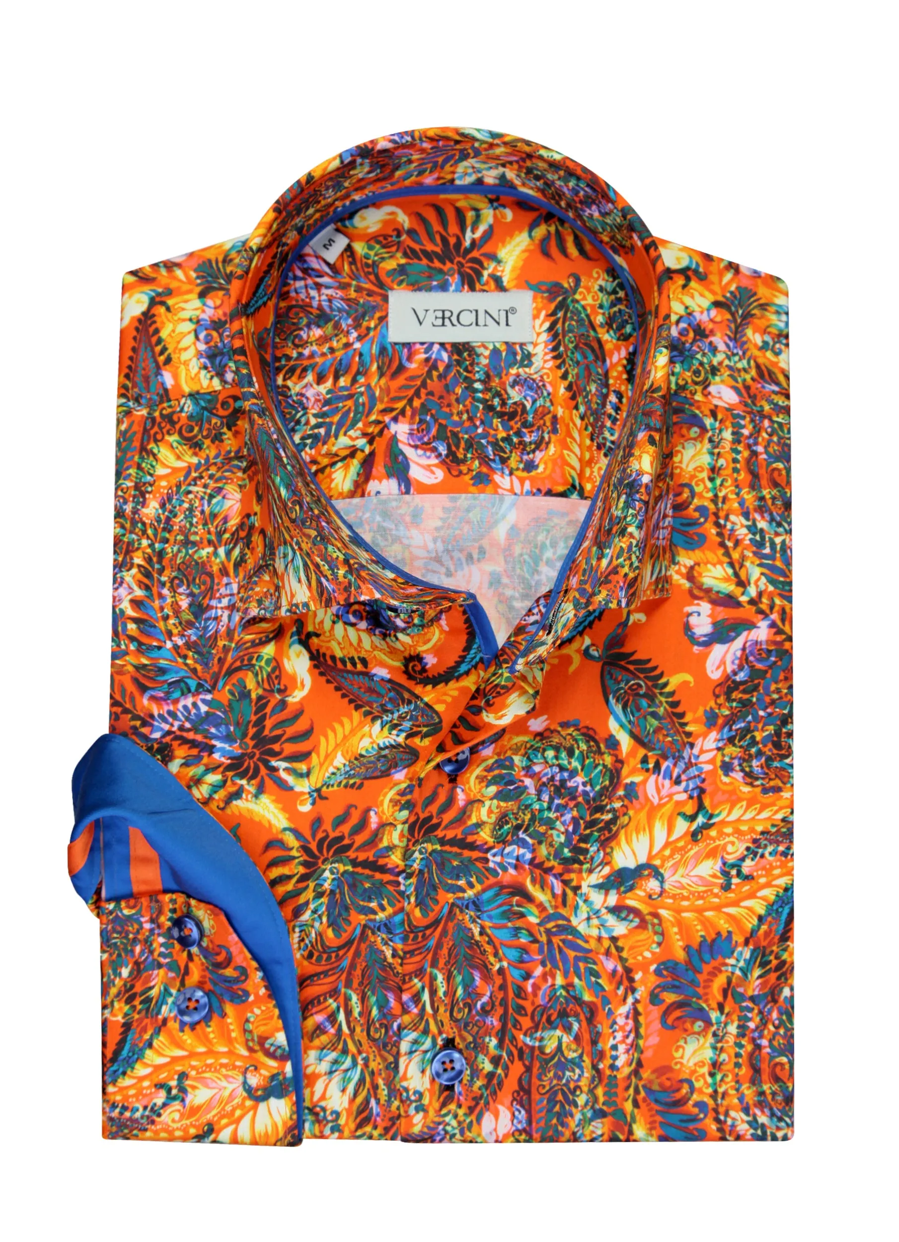 Vercini Tropical Tapestry Print Shirt