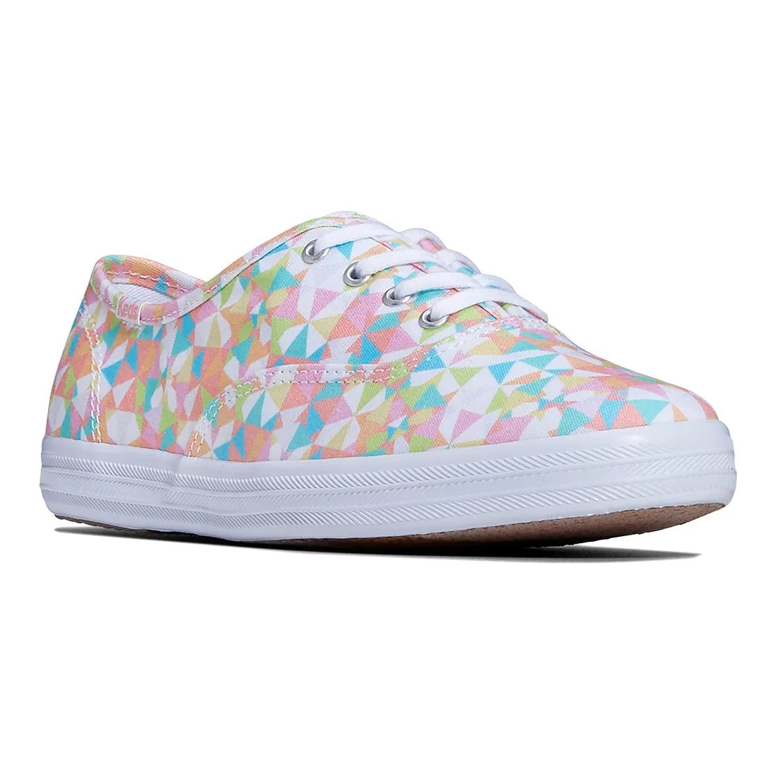 Women's Champion Canvas Kaleidoscope Sneaker White/Multi (WF67704)