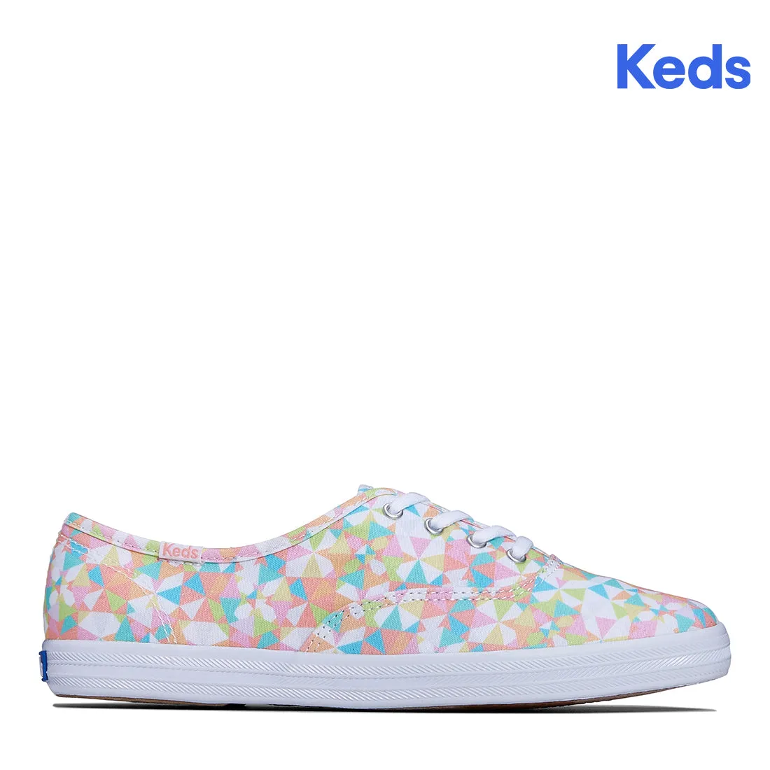 Women's Champion Canvas Kaleidoscope Sneaker White/Multi (WF67704)